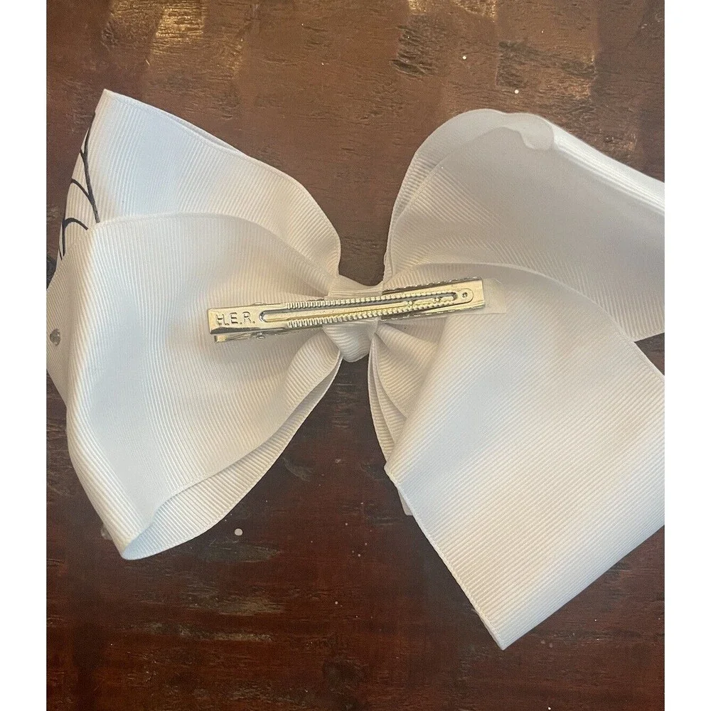 JoJo Siwa Halloween Spider Bow Hair Clip White